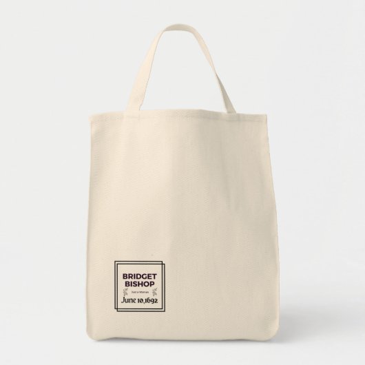 Heksentas Bridget Bishop 1692 Tote Bag (Voorkant)