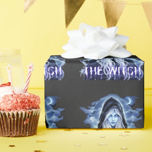 Heksenthema Halloween Cadeaupapier (Verjaardagsfeest)
