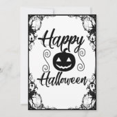 Heksenthema Halloween-feestuitnodiging voor volwas Kaart (Achterkant)