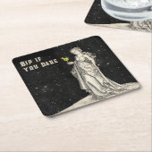 Heksenthema Halloween Party Cocktail Menu Kartonnen Onderzetters (Schuin)