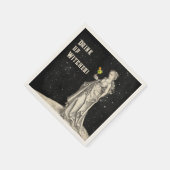 Heksenthema Halloween Party Cocktail Menu Servet (Hoek)