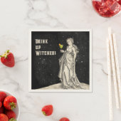 Heksenthema Halloween Party Cocktail Menu Servet (Insitu)