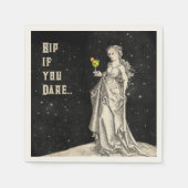 Heksenthema Halloween Party Cocktail Menu Servet (Voorkant)