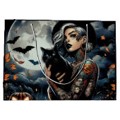 Heksenthema Halloweenfeest Groot Cadeauzakje (Achterkant)