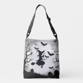 Heksenthema tas, gotische stijl Halloween tas (Achterkant)
