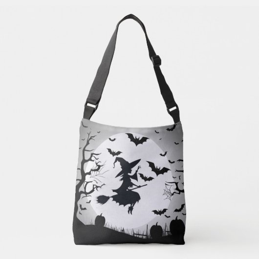 Heksenthema tas, gotische stijl Halloween tas (Voorkant)