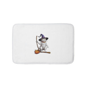 Heksentovenaar Halloween Heksenmystieke Kattenlief Badmat