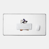 Heksentovenaar Halloween Heksenmystieke Kattenlief Bureaumat (Keyboard & Muis)