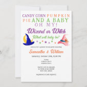 Heksentovenaar Magic Halloween Gender Reveal Party Kaart (Voorkant)