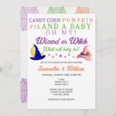 Heksentovenaar Magic Halloween Gender Reveal Party Kaart (Voorkant / Achterkant)