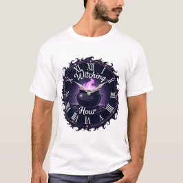Heksenuur, Betoverde Klok Ontwerp T-shirt