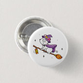 Heksenuur  ronde button 3,2 cm (Voorkant /achterkant)