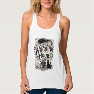 Heksenuur Vintage Gravure Hekserig Ontwerp_1 Tanktop