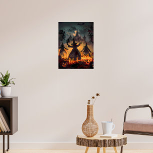Heksenuurritueel – Vuurdans van de Drie Zusters Poster