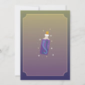 Heksenverjaardagsfeestje toverstokjes bij de Ready Kaart (Achterkant)