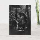 Heksenverjaardagskaart Kaart (Voorkant)