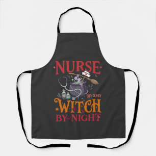 Heksenverpleegster Dag Nacht Halloween Ketel Steth Schort