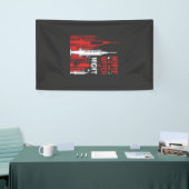 Heksenverpleegster Halloween Skyline Design_1 Spandoek (Beurs)