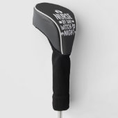 Heksenverpleegster Halloween Vectorontwerp_1 Golfheadcover (Schuin)
