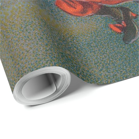 Heksenvliegen met zwarte kat op Halloween Night Cadeaupapier (Rol Hoek)