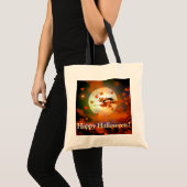 Heksenvlucht met Halloween Tote Bag (Voorkant (product))