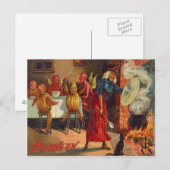 Heksenvoerende duivels en wezens briefkaart (Voorkant / Achterkant)