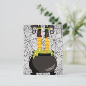 Heksenvoeten Steken uit een borrelende ketel I Kaart (Staand voorkant)