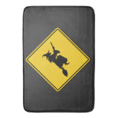 Heksenwaarschuwing Halloween Badmat (Voorkant Verticaal)