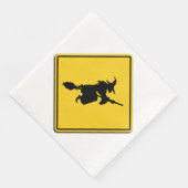 Heksenwaarschuwing Halloween Servet (Hoek)