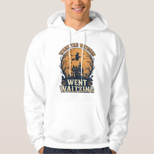 Heksenwals Halloween Vintage Gravure Ontwerp_ Hoodie