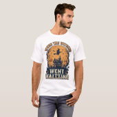 Heksenwals Halloween Vintage Gravure Ontwerp_ T-shirt (Voorkant volledig)