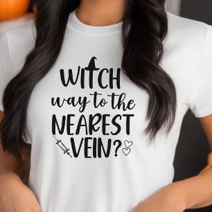 Heksenweg naar de dichtstbijzijnde ader Halloween- Tri-Blend Shirt