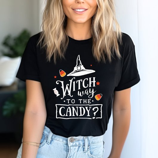 Heksenweg naar de Snoepgrappen Halloween T-shirt