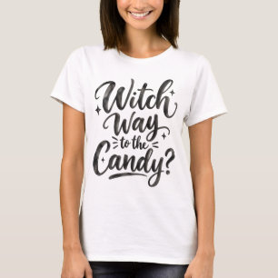 Heksenweg naar de Snoepjes Halloween Trick or Tr T-shirt
