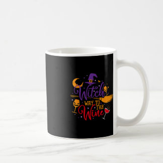 Heksenweg naar de wijn Halloween Drink voor Wicca Koffiemok