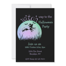 Heksenweg naar het Halloween feest