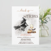 Heksenwijn Pumpkin Bow Halloween Kaart (Staand voorkant)