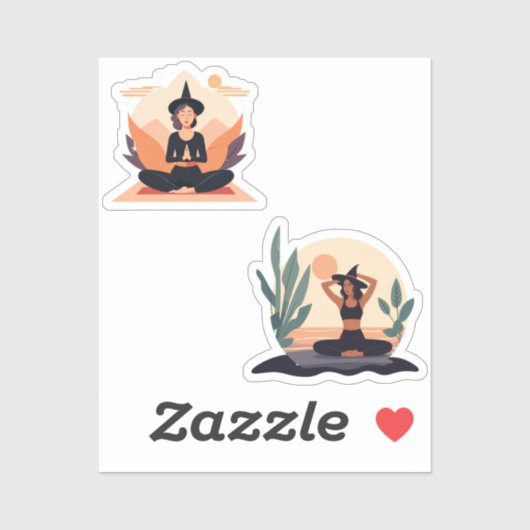 heksenyoga sticker (Vel)