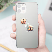 heksenyoga sticker (Telefoon)