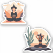 heksenyoga sticker (Voorkant)