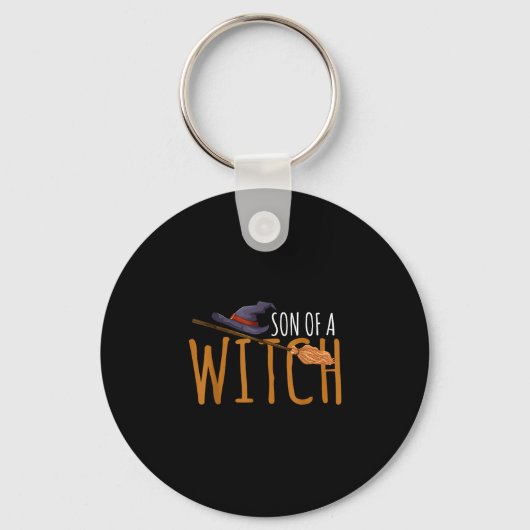 Heksenzoon halloween hoed  sleutelhanger (Voorkant)