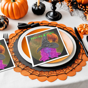 Hekserig Halloween Hekse Tafel Decor Servet