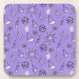 Hekserig Occulte Symbolen Patroon - Mystiek Magisc Bier Onderzetter