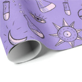 Hekserig Occulte Symbolen Patroon - Mystiek Magisc Cadeaupapier (Rol Hoek)