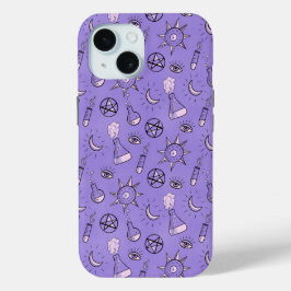 Hekserig Occulte Symbolen Patroon - Mystiek Magisc iPhone 15 Case