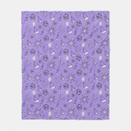 Hekserig Occulte Symbolen Patroon - Mystiek Magisc Fleece Deken