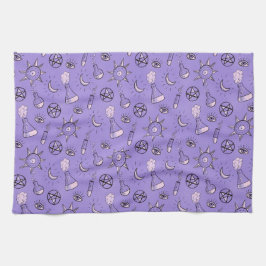 Hekserig Occulte Symbolen Patroon - Mystiek Magisc Theedoek