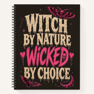 Hekserig van naturel, slecht door keuze Halloween Notitieboek
