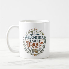 Hekserige Bibliothecaris Bibliotheekkaart Boekenli Koffiemok
