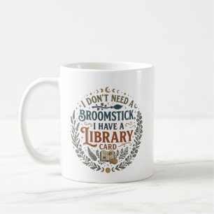 Hekserige Bibliothecaris Bibliotheekkaart Boekenli Koffiemok